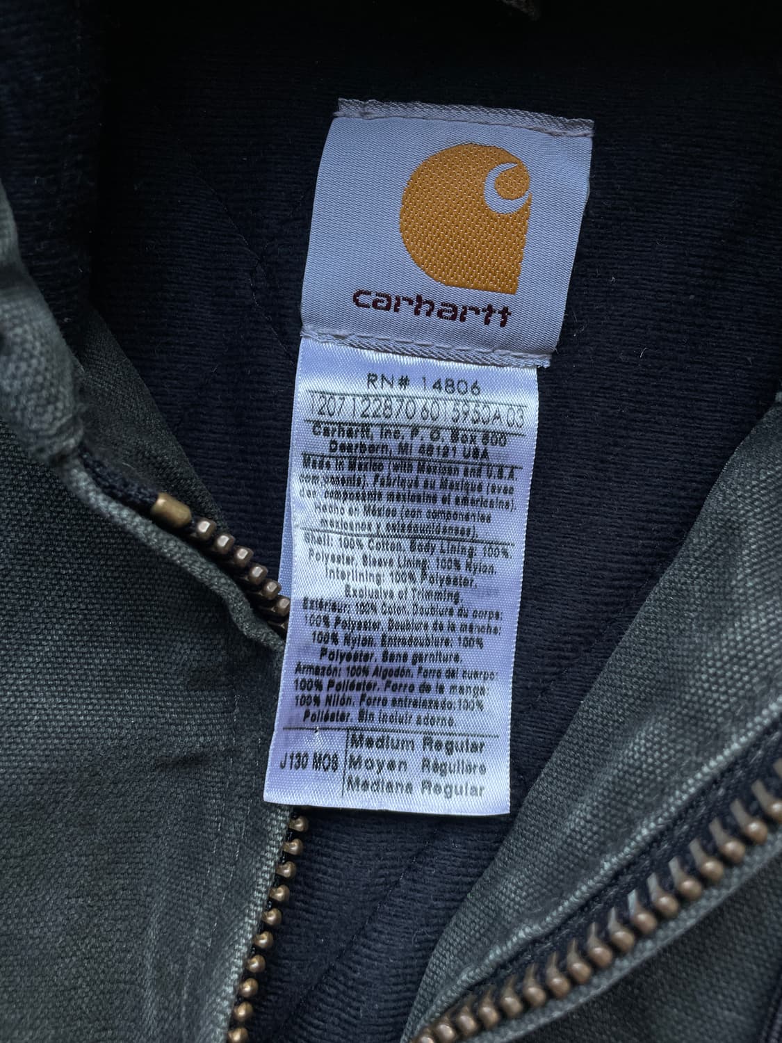 칼하트 j130 mos 모스 액티브 샌드스톤 상품이미지3