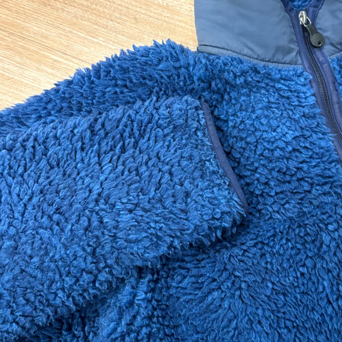 [M] USA 파타고니아 딥파일 후리스 가디건 자켓 네이비 플리스 상품이미지2