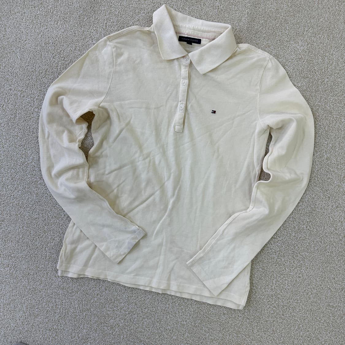 S 타미힐피거 스몰 로고 자수 긴팔  상품이미지1