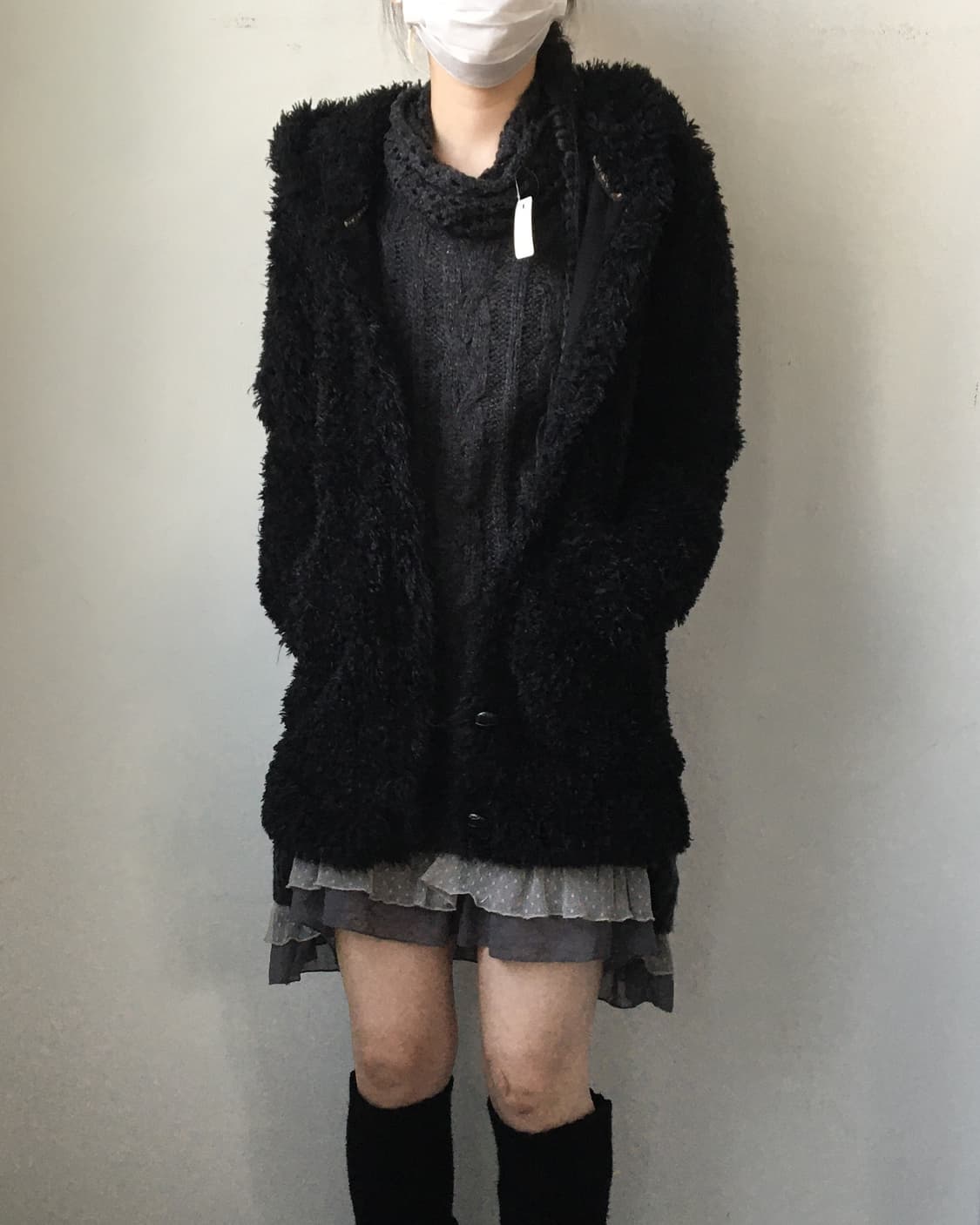 Fake fur hood jacket 상품이미지7