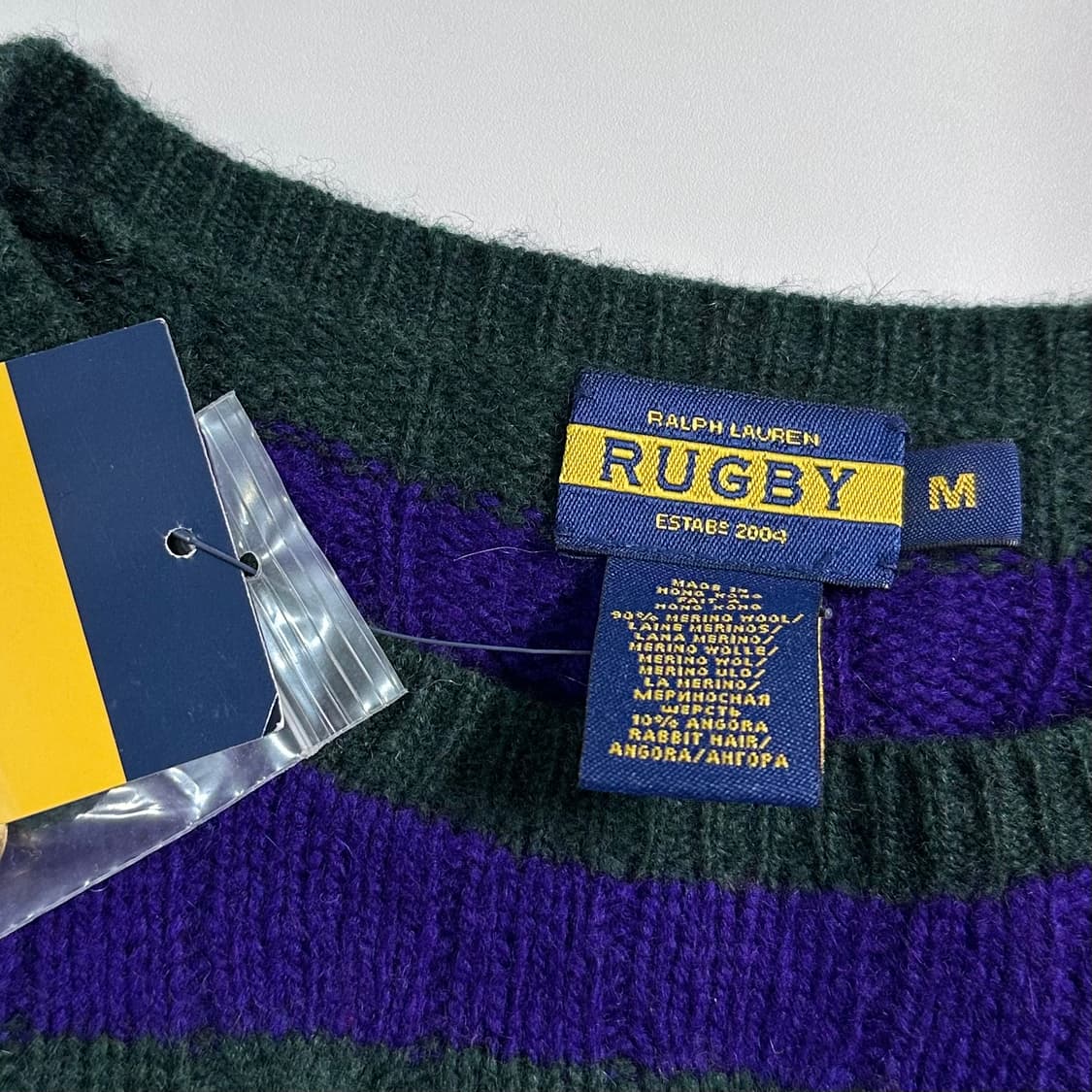 폴로 럭비 케이블 스트라이프 숄더 버튼 니트 상품이미지6