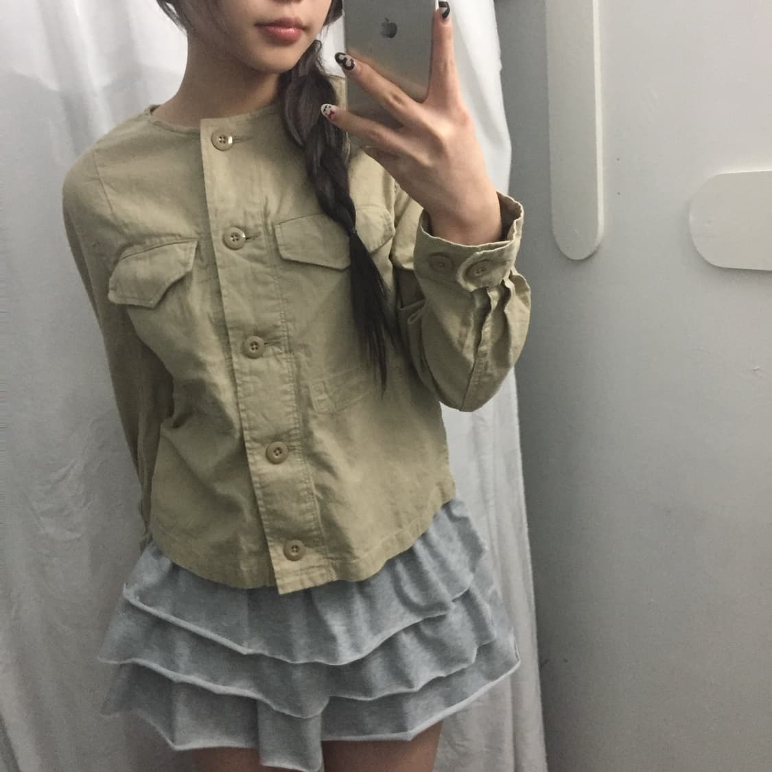 Coen 코엔 모리걸 베이지 버튼 자켓 상품이미지2