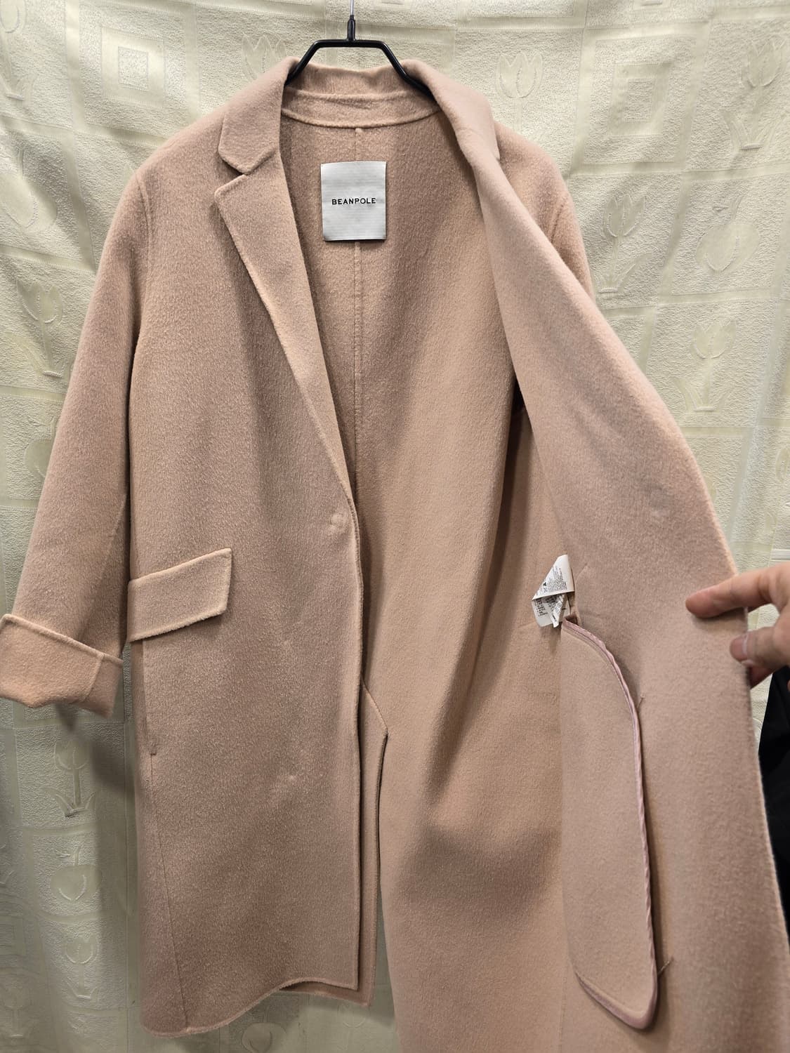 빈폴 핸드메이드 모+캐시미어 롱 코트 95(95) 상품이미지6