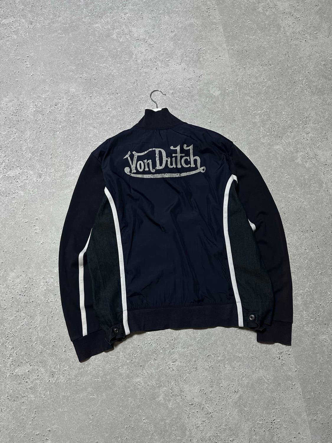 본더치 빅로고 네이비 데님믹스 코튼자켓 상품이미지1