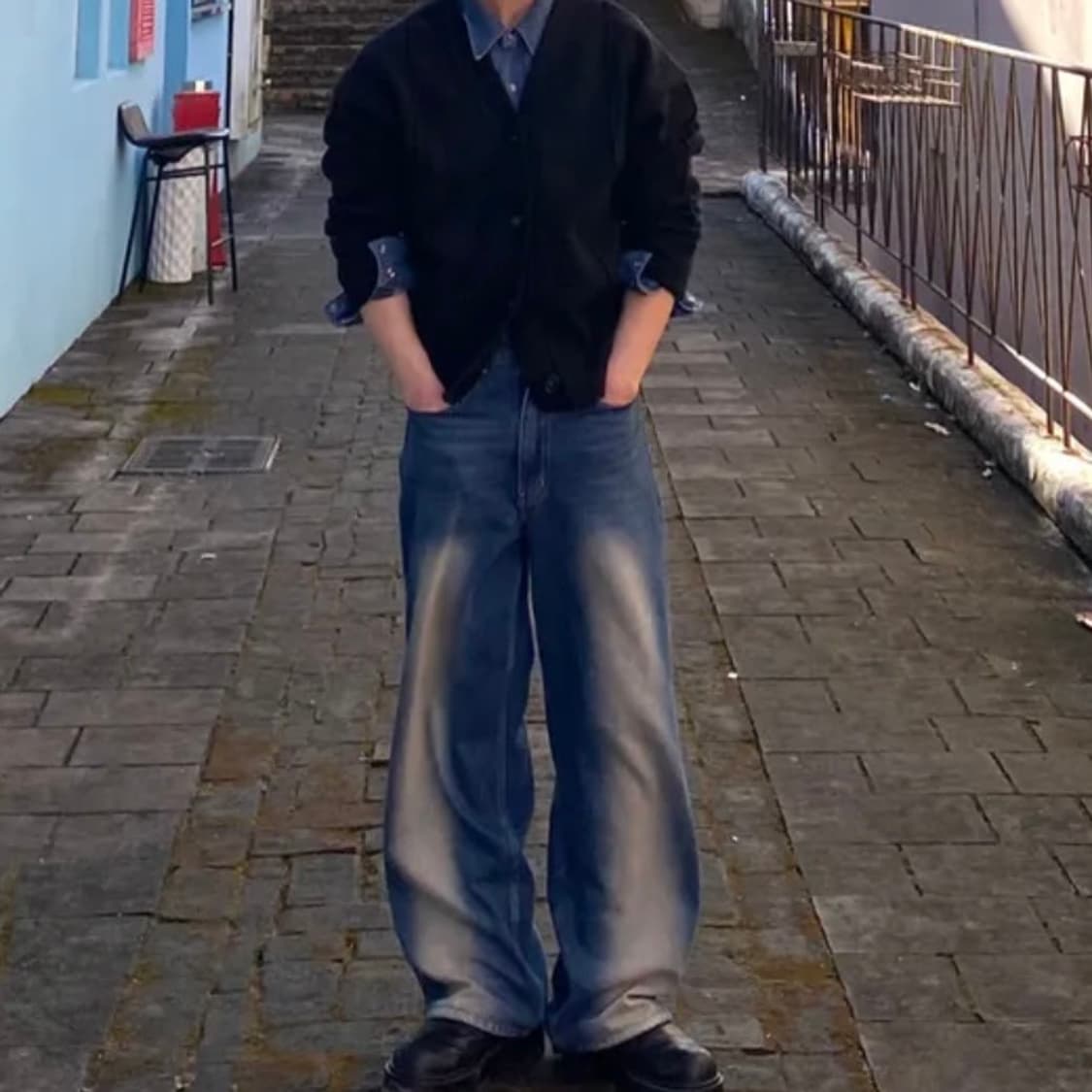 세터 데님 브루클린 뉴트로 와이드 워시드 데님 팬츠 레트로 블루 상품이미지2