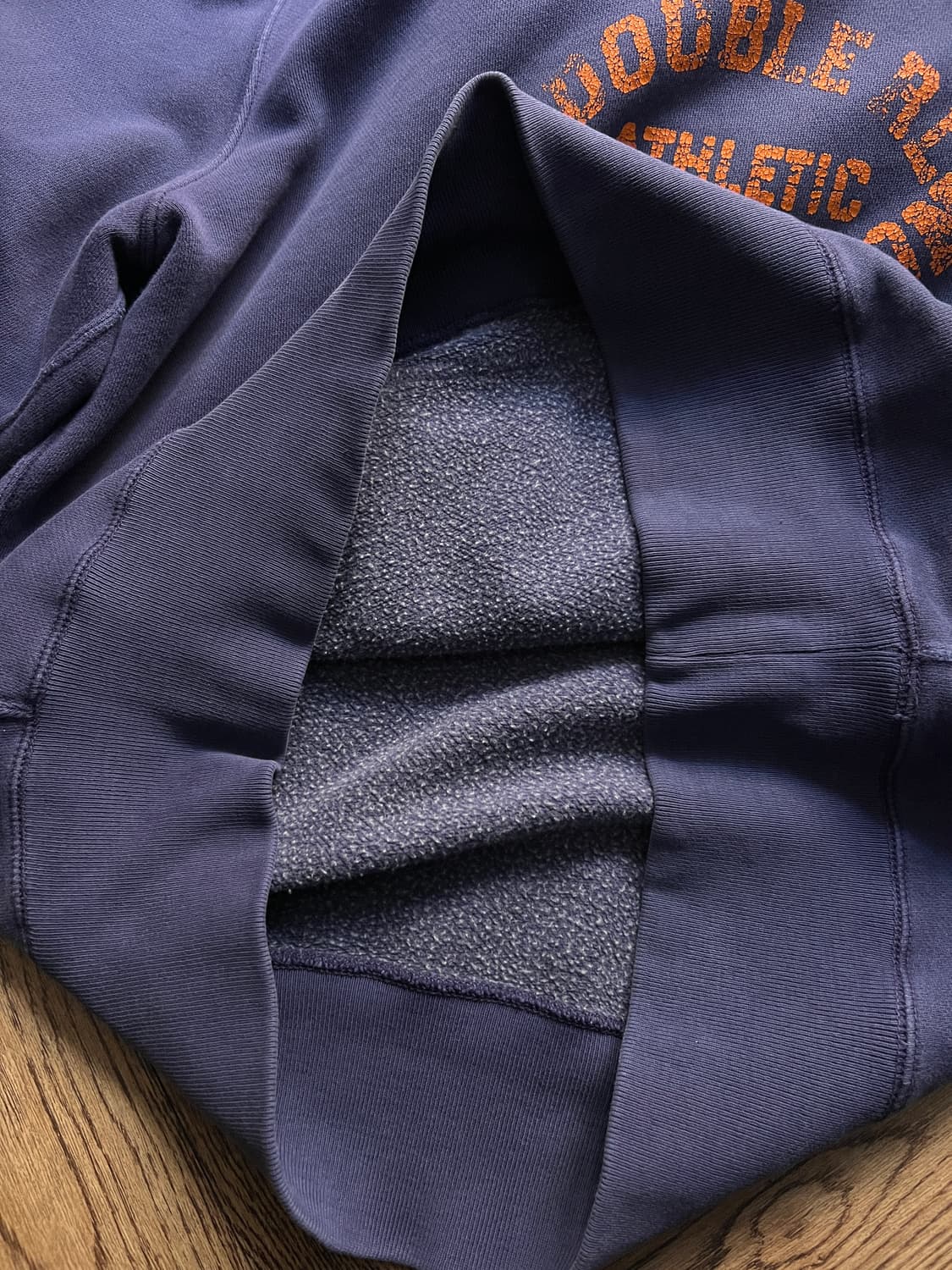 [L]RRL 더블알엘 빈티지 프린팅 애프터 후드 티셔츠 상품이미지6