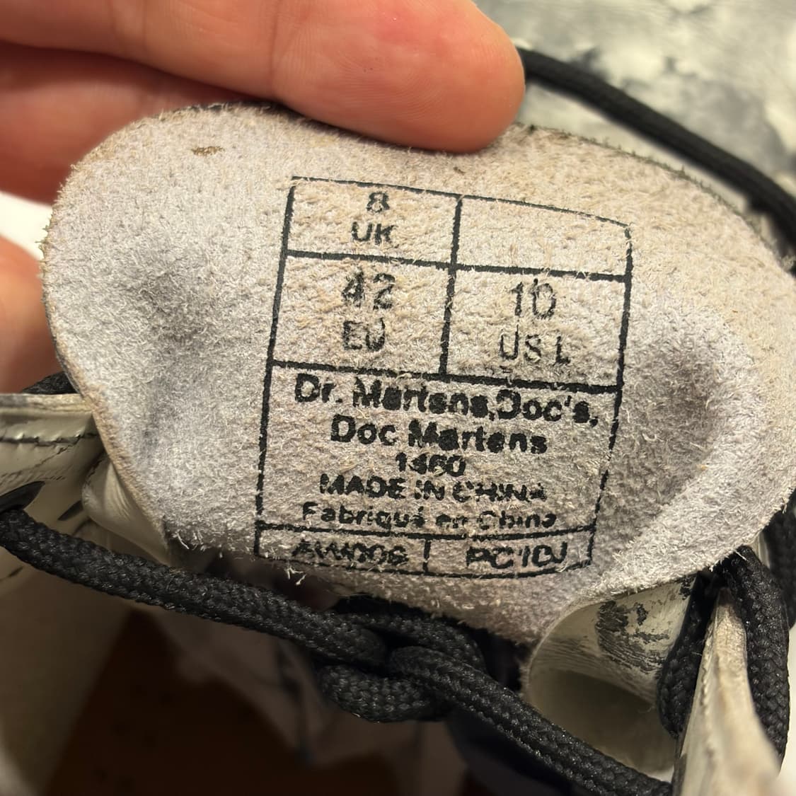 [280] 닥터마틴 1460 8홀 워커 부츠 페인트 워싱 상품이미지6