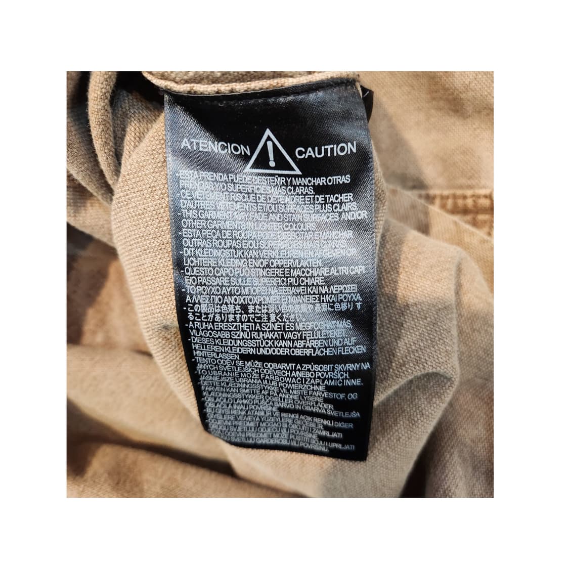 자라 워싱 코튼 집업 자켓 브라운 (L) 상품이미지3