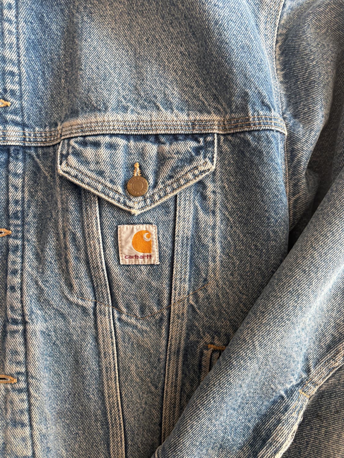 레어 빈티지 칼하트 데님 자켓 상품이미지4