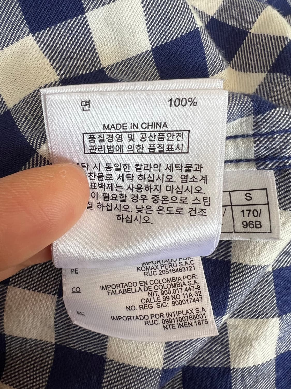 브룩스브라더스 네이비 체크 코튼긴팔셔츠
 상품이미지7