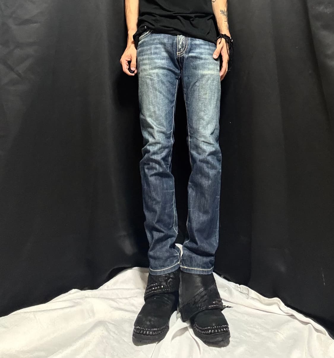 “Robins Jeans”Y2K Patchwork Detail Pants 상품이미지2