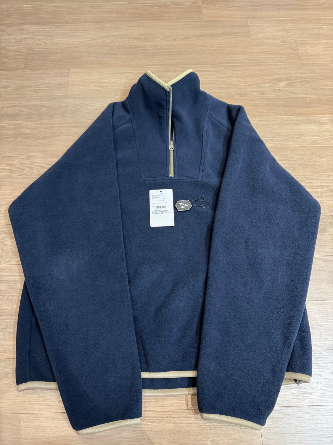 휴먼 메이드 플리스 하프집업 풀오버 네이비 상품이미지3