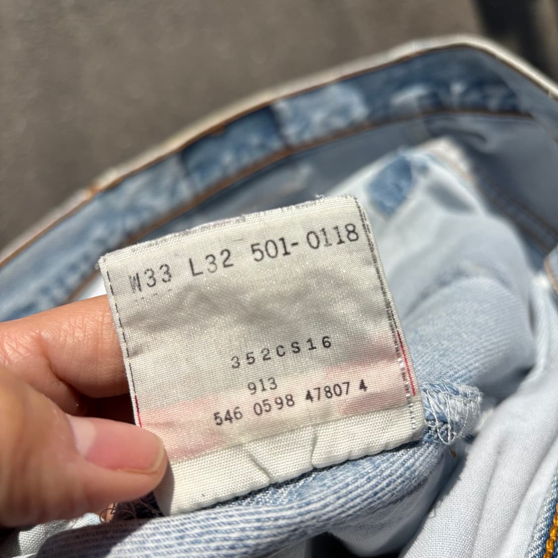 90년대 미국 리바이스 501 상품이미지10