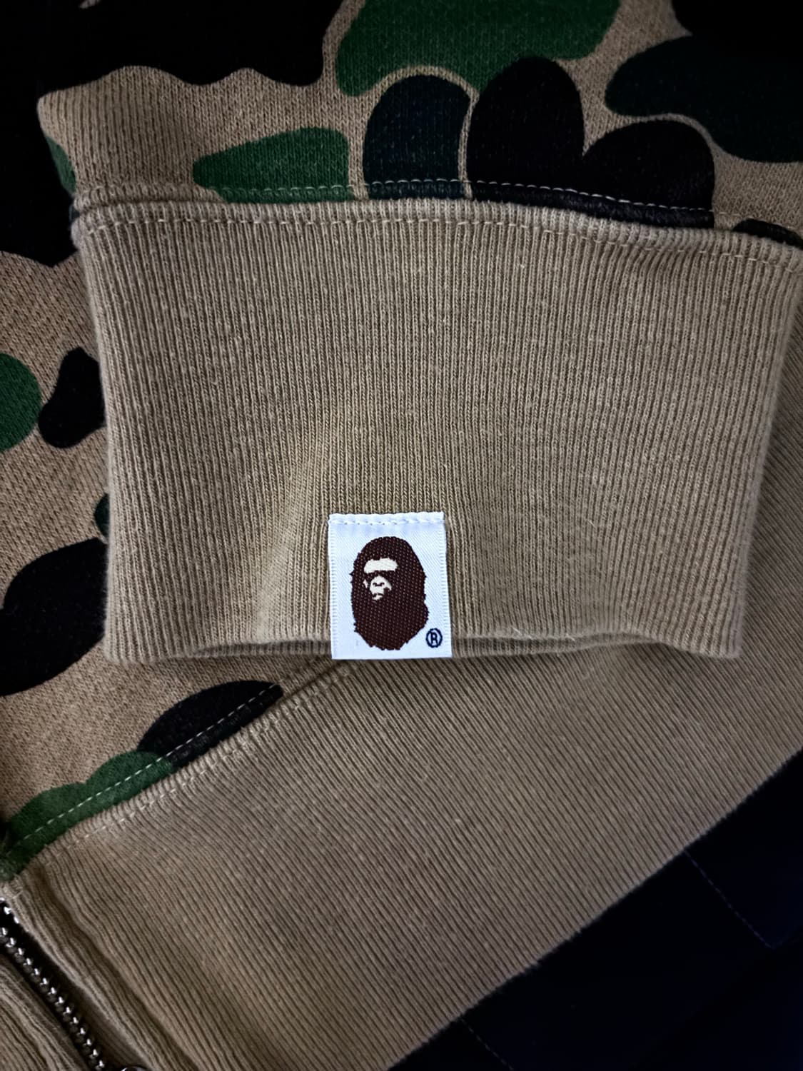 베이프 샤크후드집업 녹계 상품이미지4