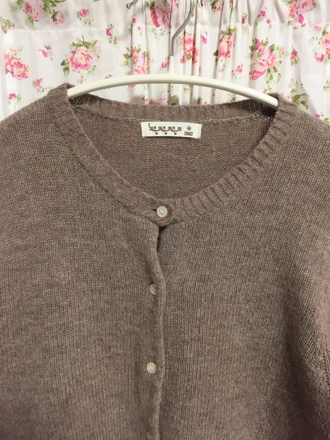 빈티지 사만사모스 초코브라운 가디건 상품이미지3