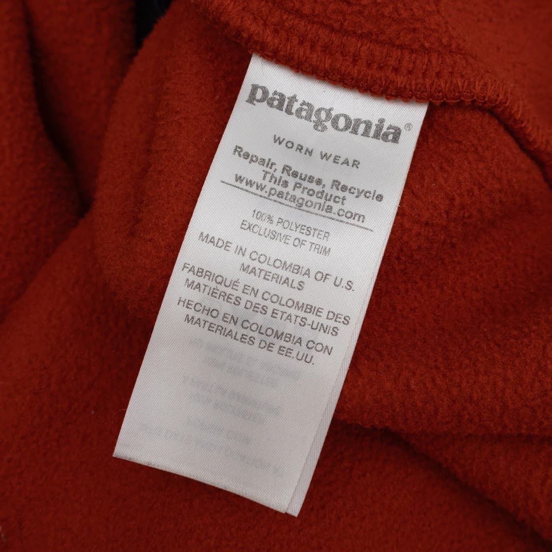 17FW 파타고니아 신칠라 스냅-T 레드/네이비 콜롬비아 상품이미지7