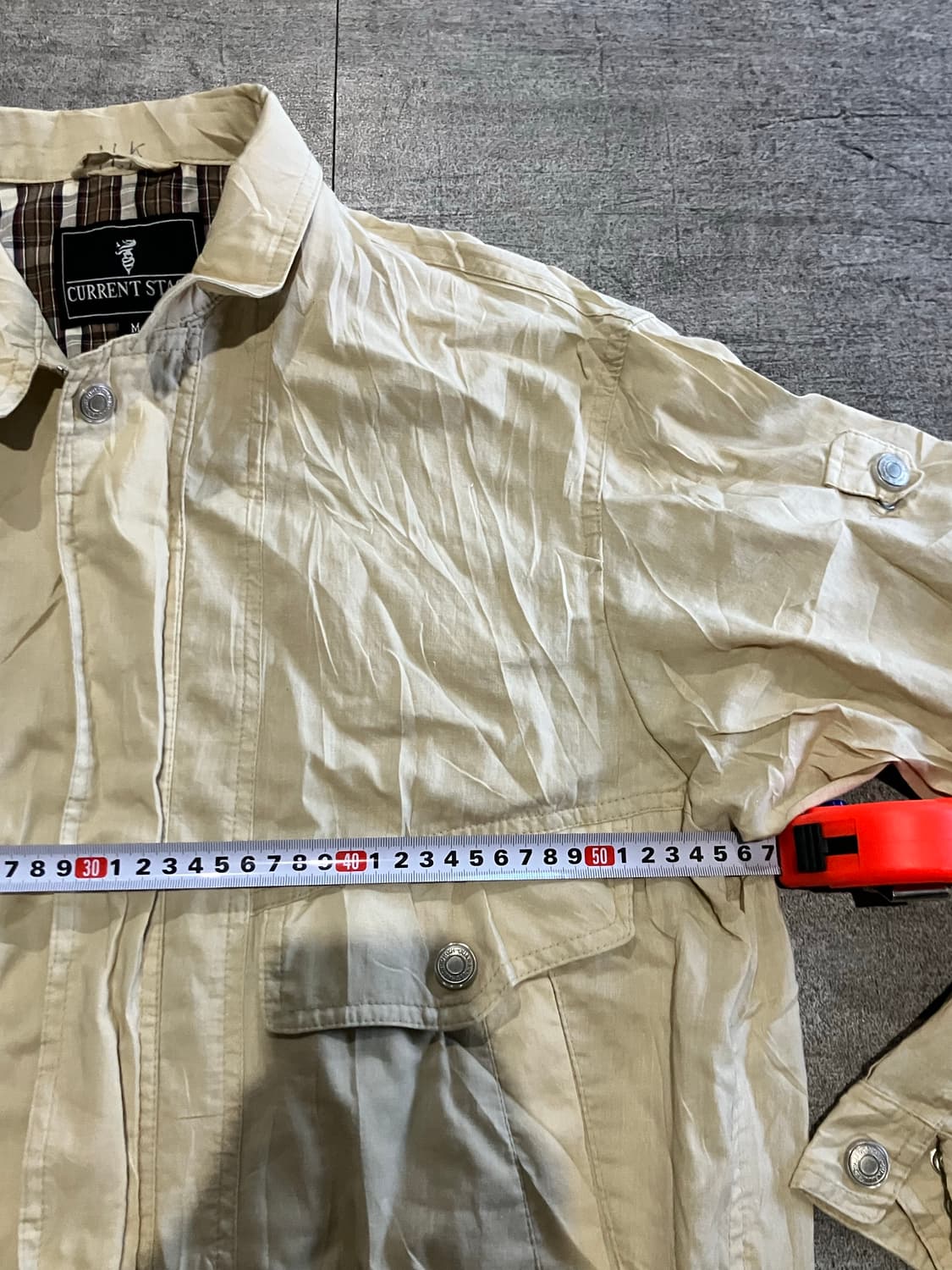 일본빈티지 Currentstage 올드스쿨아메카지 견장사파리 봄버자켓 상품이미지2
