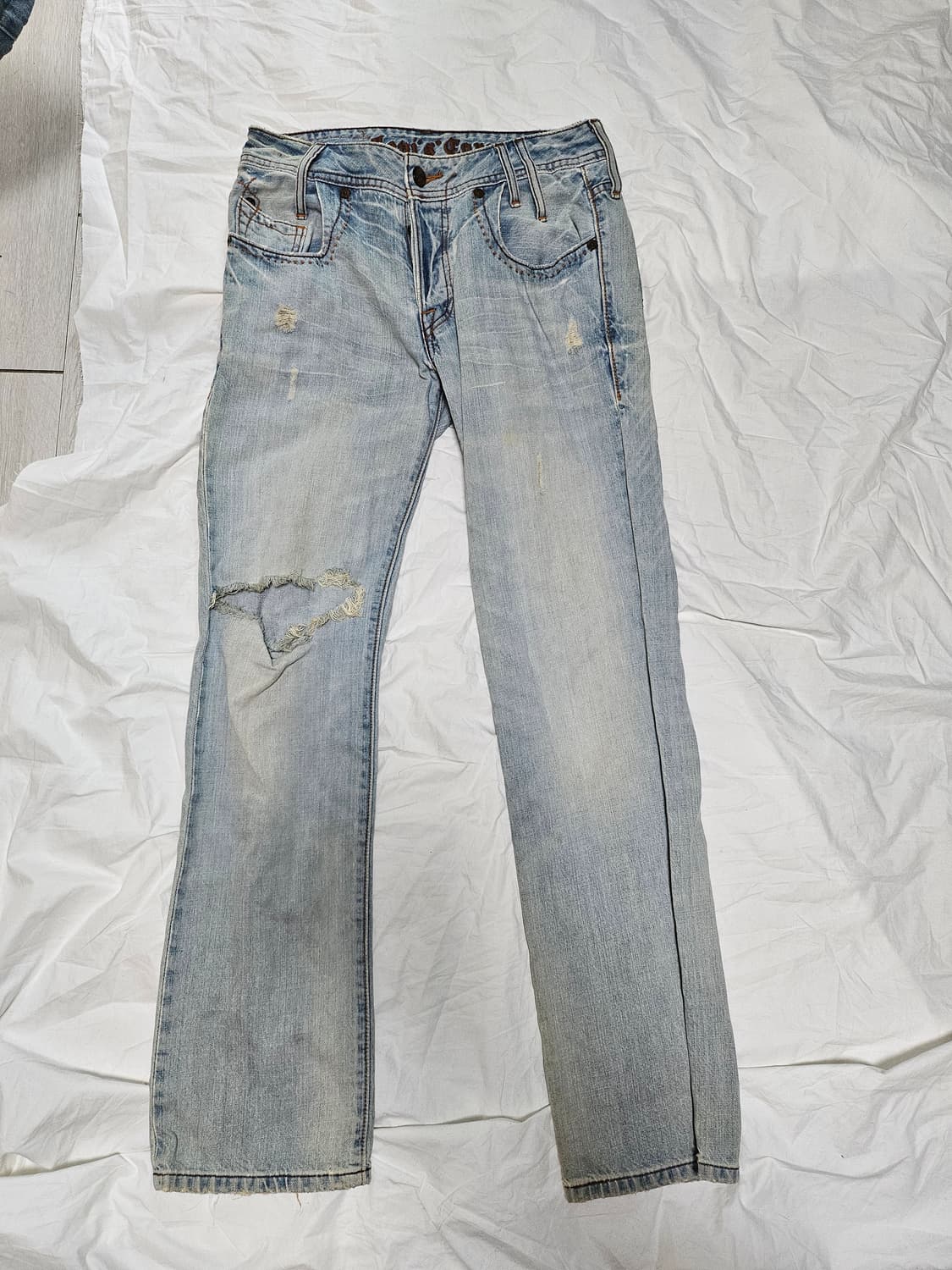 리바이스 쿠퍼스 데미지 워싱 데님 팬츠 28-29 상품이미지1