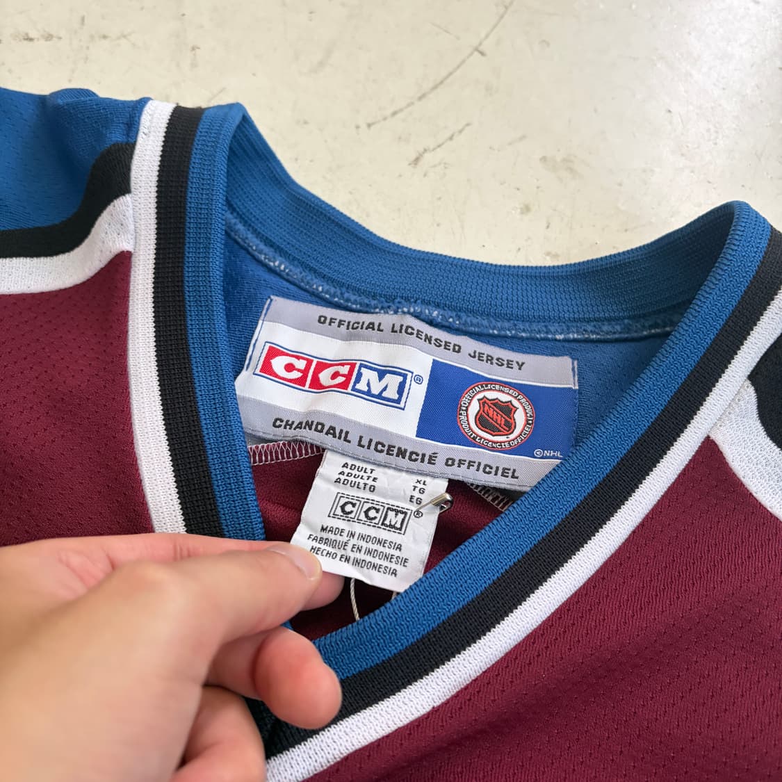 CCM NHL COLORADO AVALANCHE 빈티지 유니폼 XL 상품이미지5