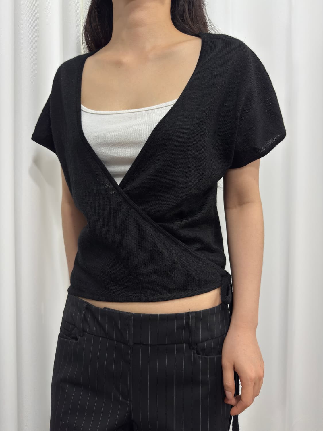 otto wrap knit top 상품이미지2