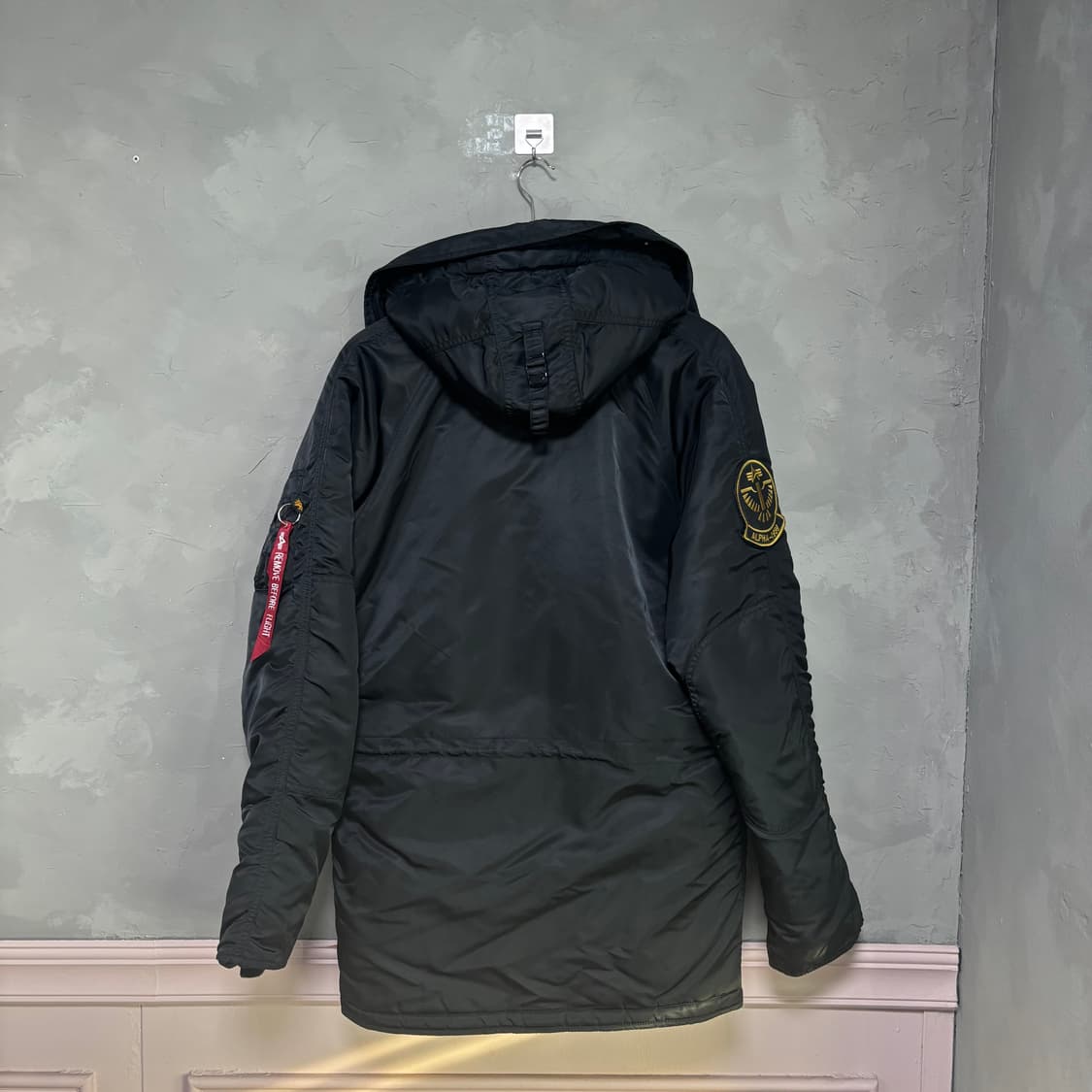 알파인더스트리 N-3B 파카 자켓 블랙 상품이미지4