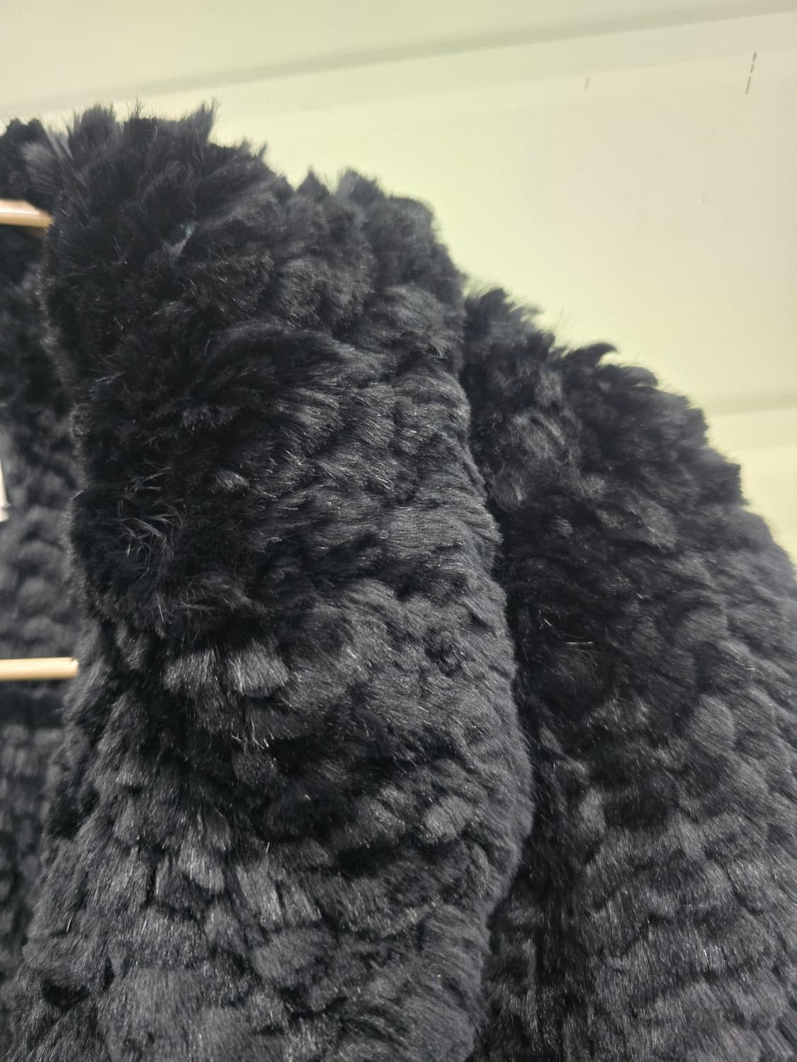 Platinum Blu:pepe 블랙 렉스 퍼 자켓 상품이미지3