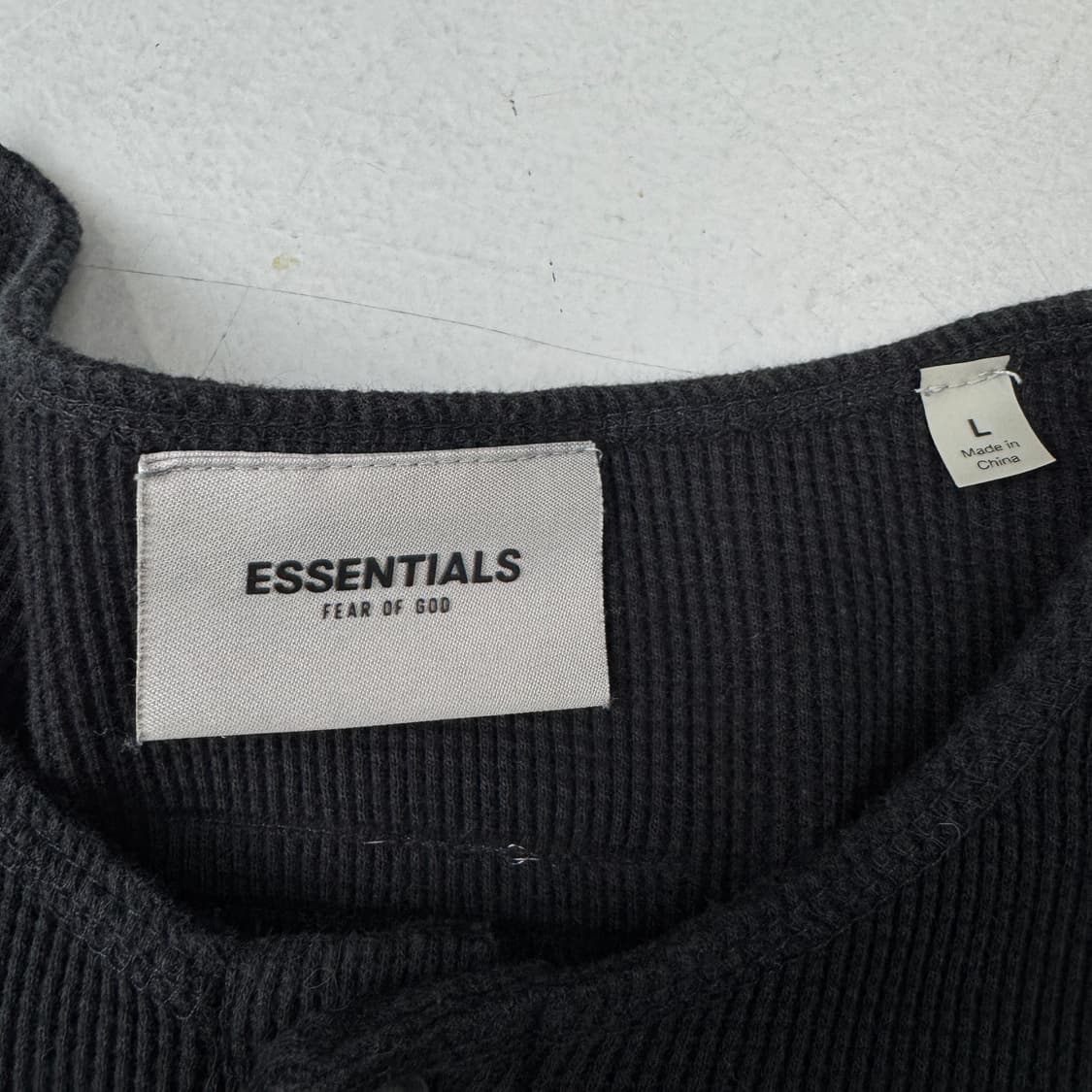 피어오브갓 에센셜 22SS 헨리넥 와플 롱슬리브 la 상품이미지5