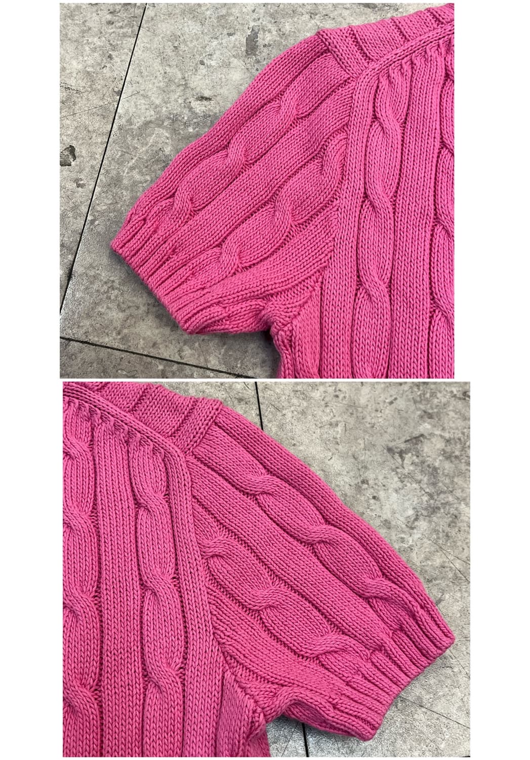 폴로 랄프로렌 반팔 포켓 니트 핑크 S #csz3039  상품이미지10