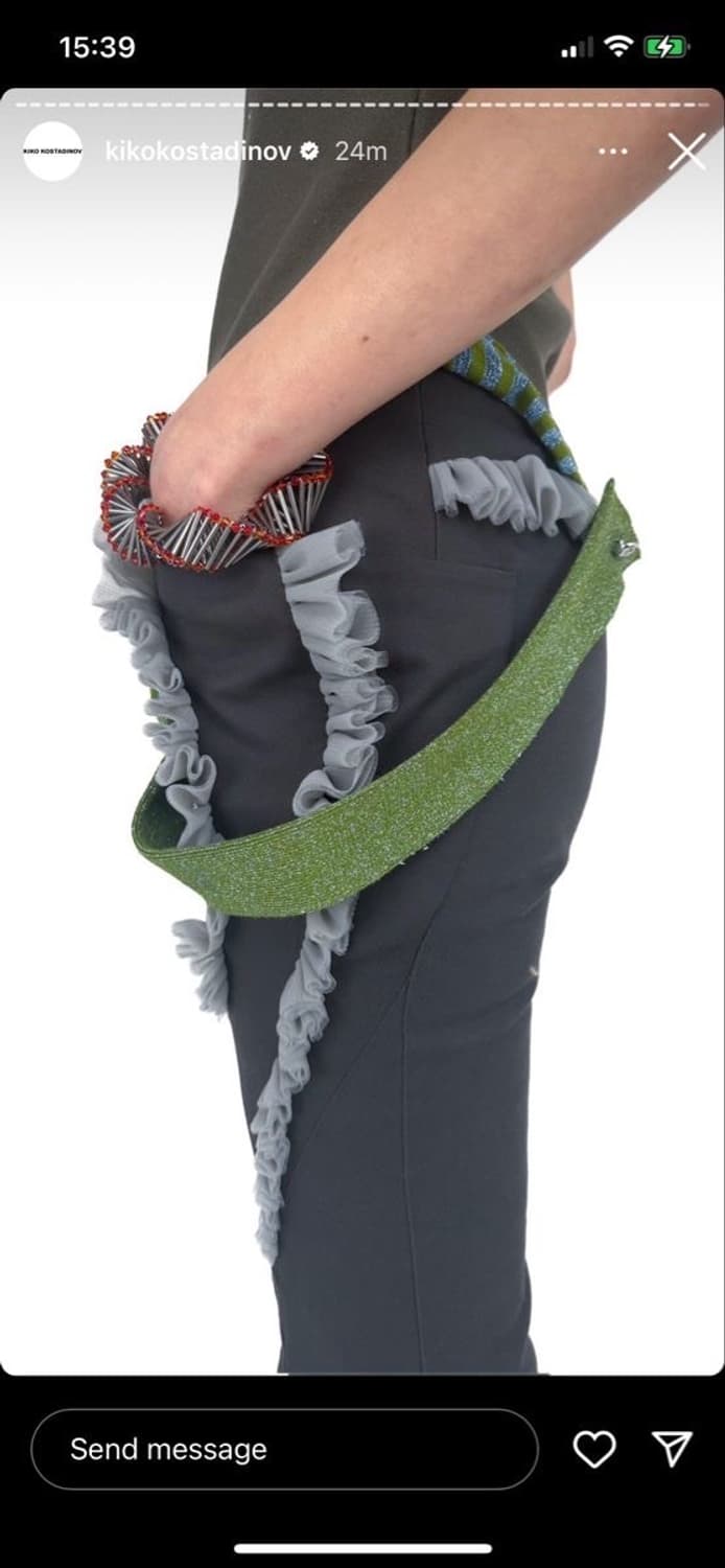 ~31까지 할인) 키코코스타디노브  러플 튤 플레어 팬츠 36 상품이미지1