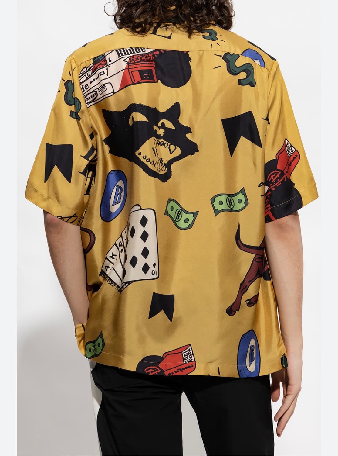 (정품/새상품) RHUDE 루드 남성 실크 프린트 반팔 셔츠 상품이미지7