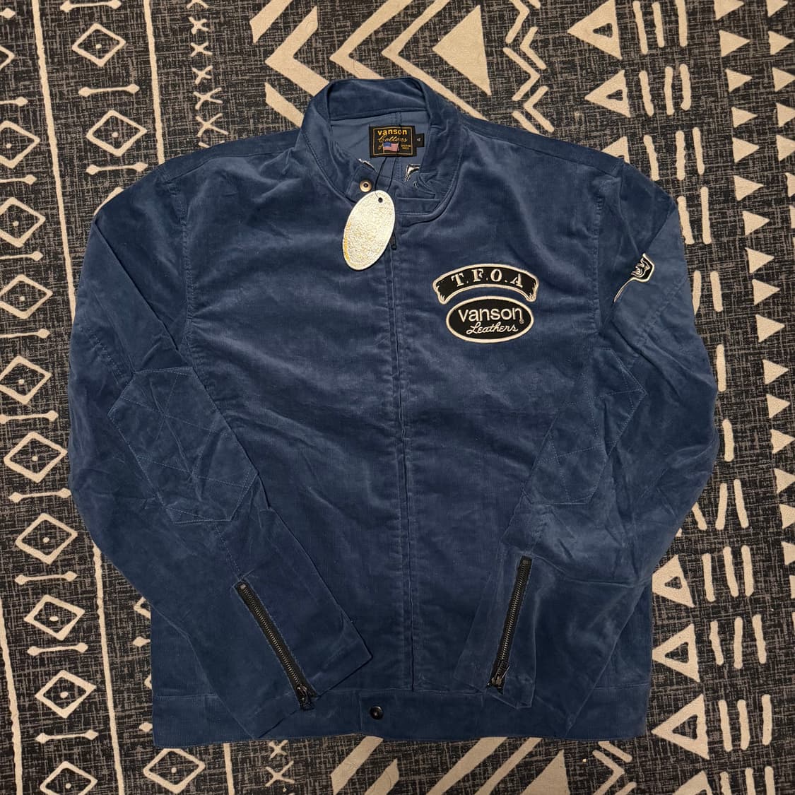 Vanson x T.F.O.A 무장전선 코듀로이 라이더 자켓 상품이미지1