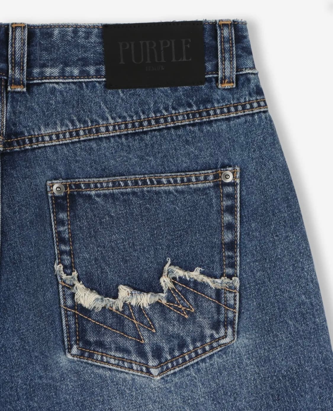 비슬로우 DISTRESSED WIDE DENIM SHORTS BLUE 상품이미지6