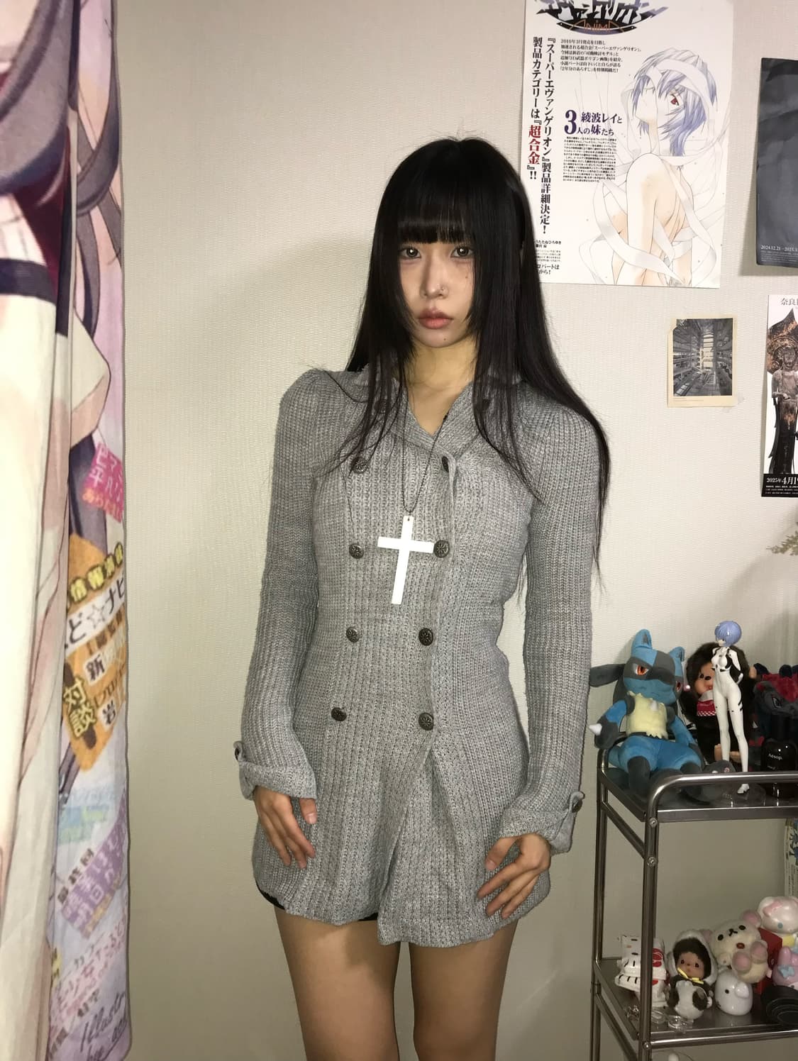 Vkei 펑크 모드계 가디건 상품이미지2