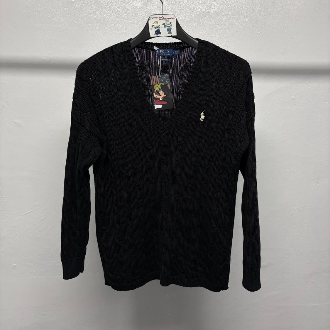 폴로 랄프로렌 브이넥 케이블 니트 2 상품이미지1