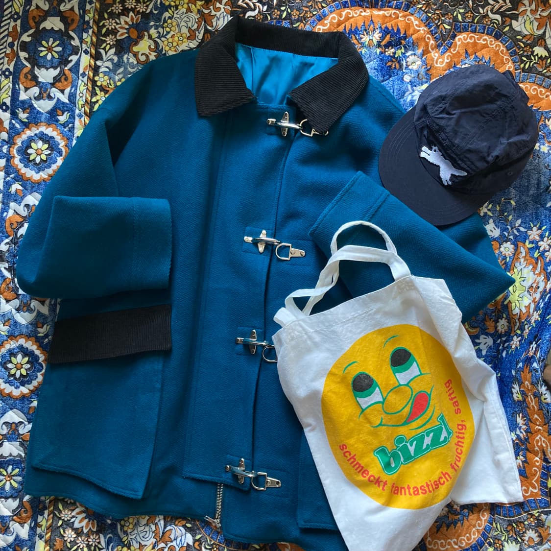 freckle 프레클 노이 어덜트 피셔맨 파이어맨 버클 디테일 코트 블루 상품이미지1