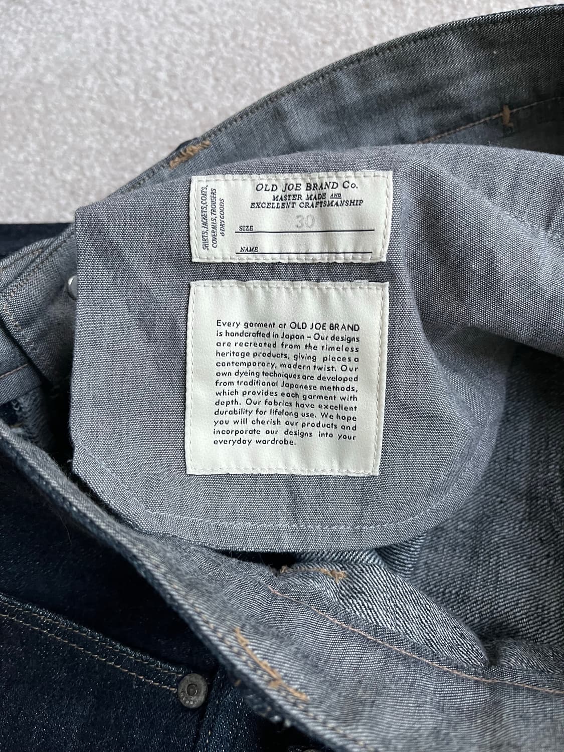 올드조 946 와이드 스트레이트 데님 (29-30) 상품이미지5