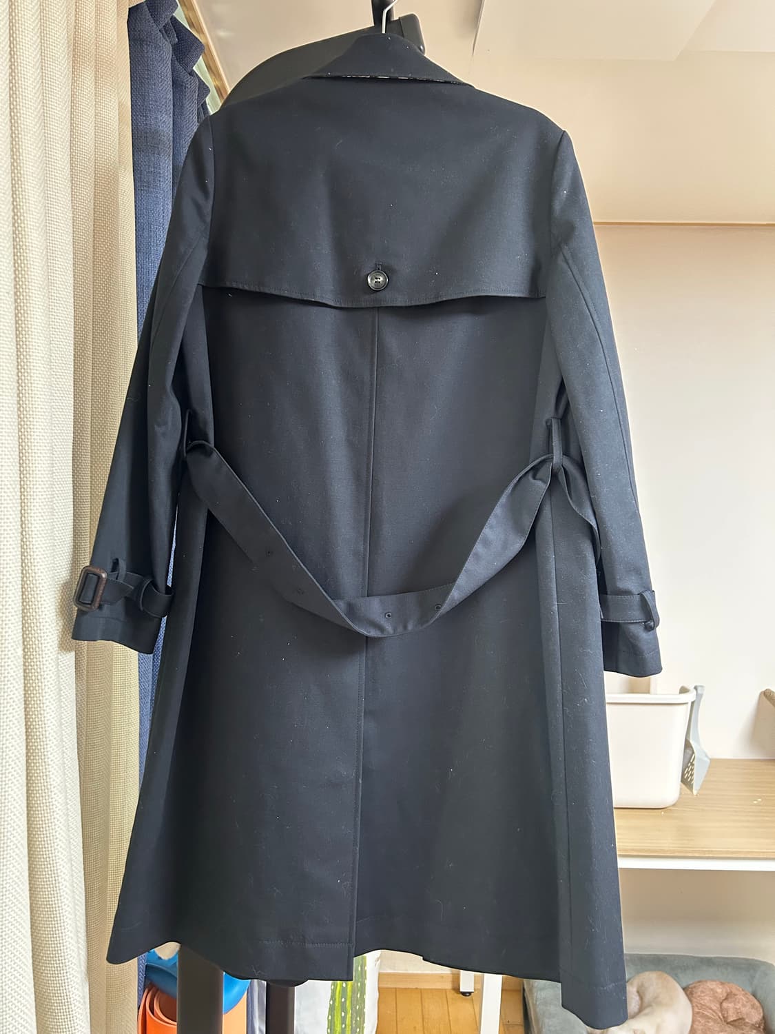 Aquascutum 아쿠아스큐텀 빈티지 블랙 트렌치 코트 상품이미지2