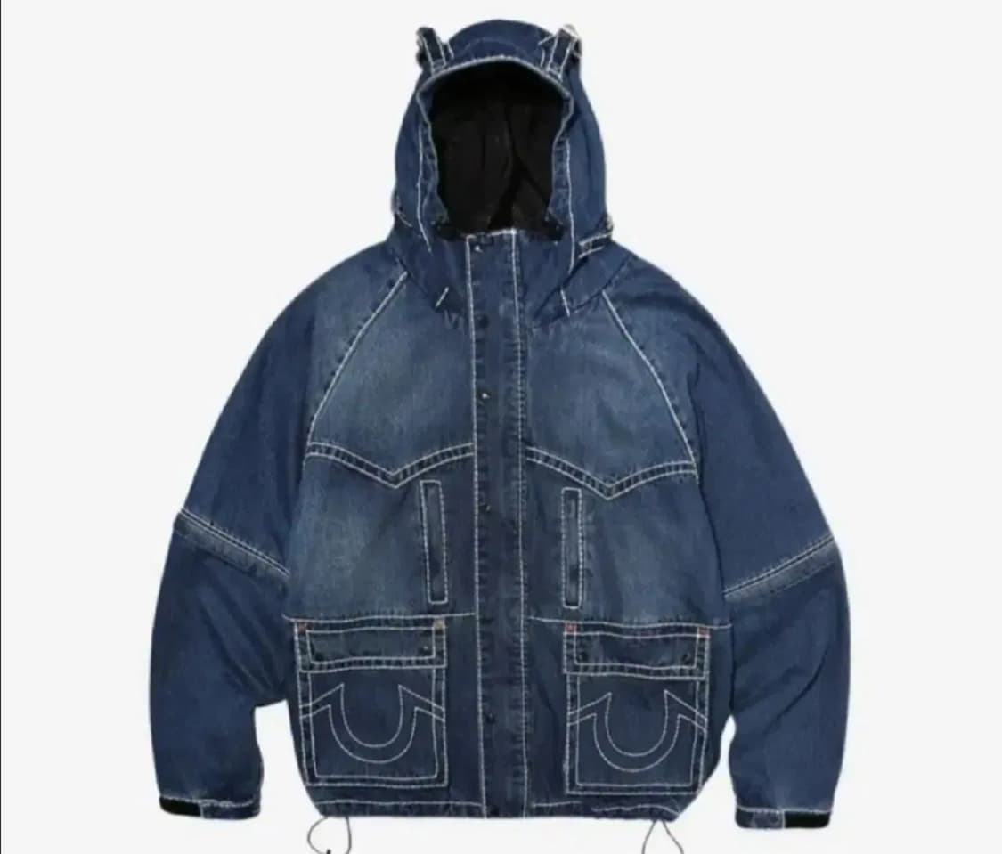 트루릴리전 x 페치 데님 파카 인디고 S 20.0 상품이미지1