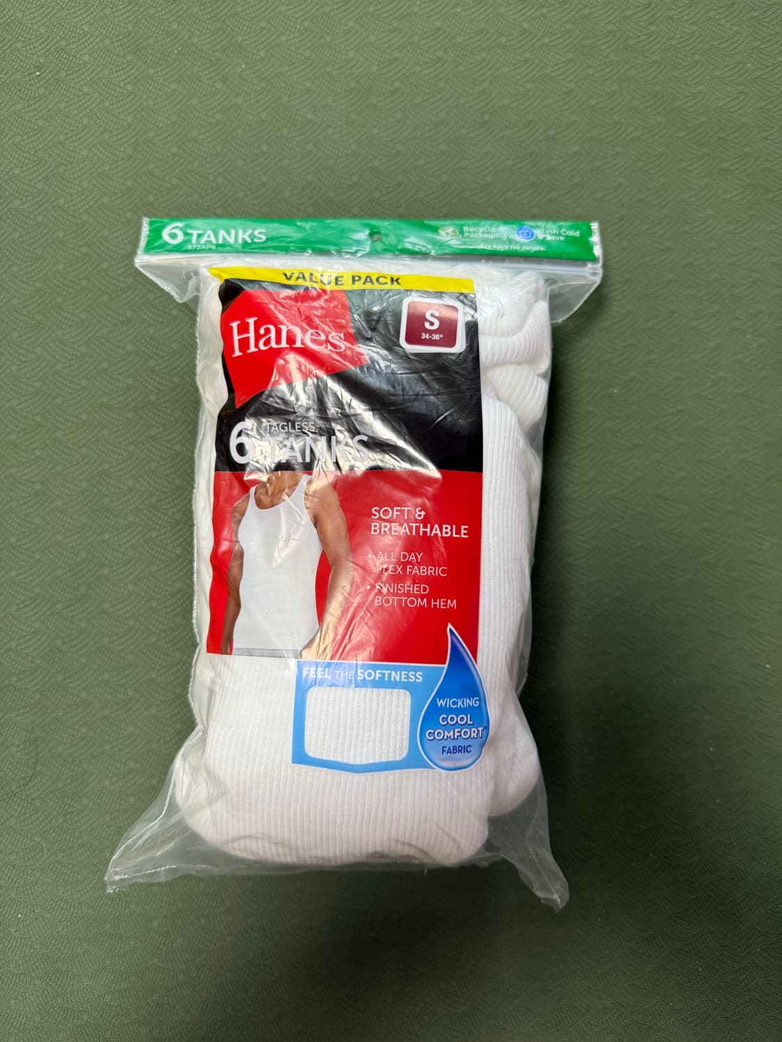 hanes tagless tanks 헤인즈 탱크 나시 슬리브리스 상품이미지1