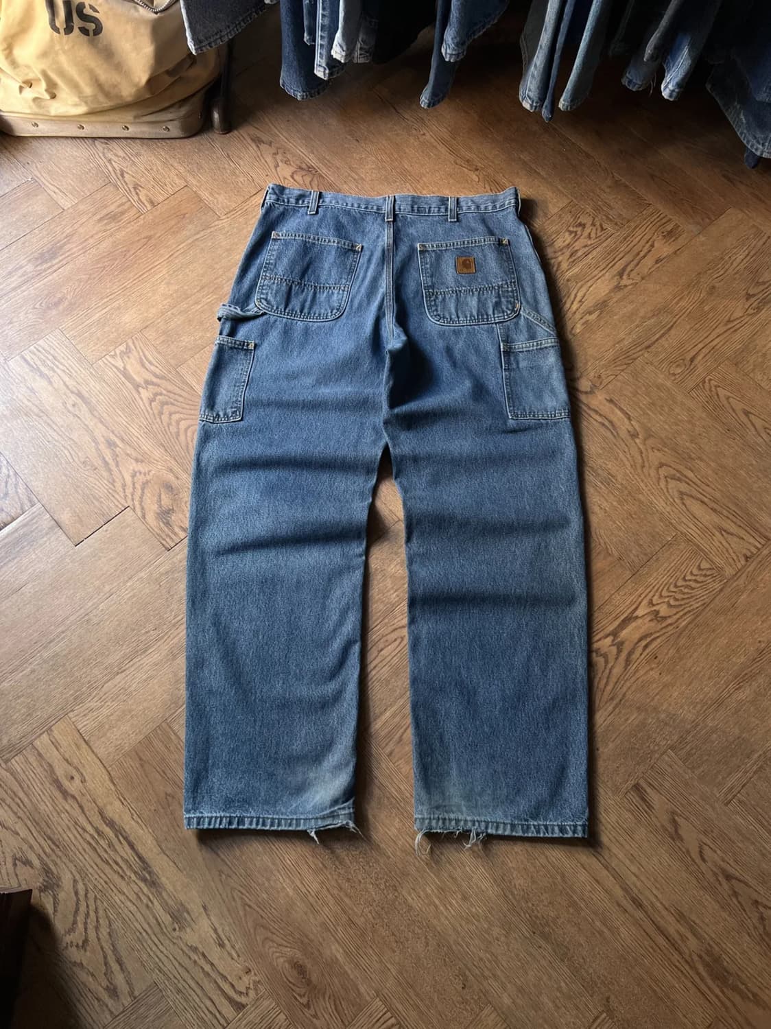 [36]칼하트 USA 덩가리핏 싱글니 카펜터 워크 데님 팬츠 상품이미지1