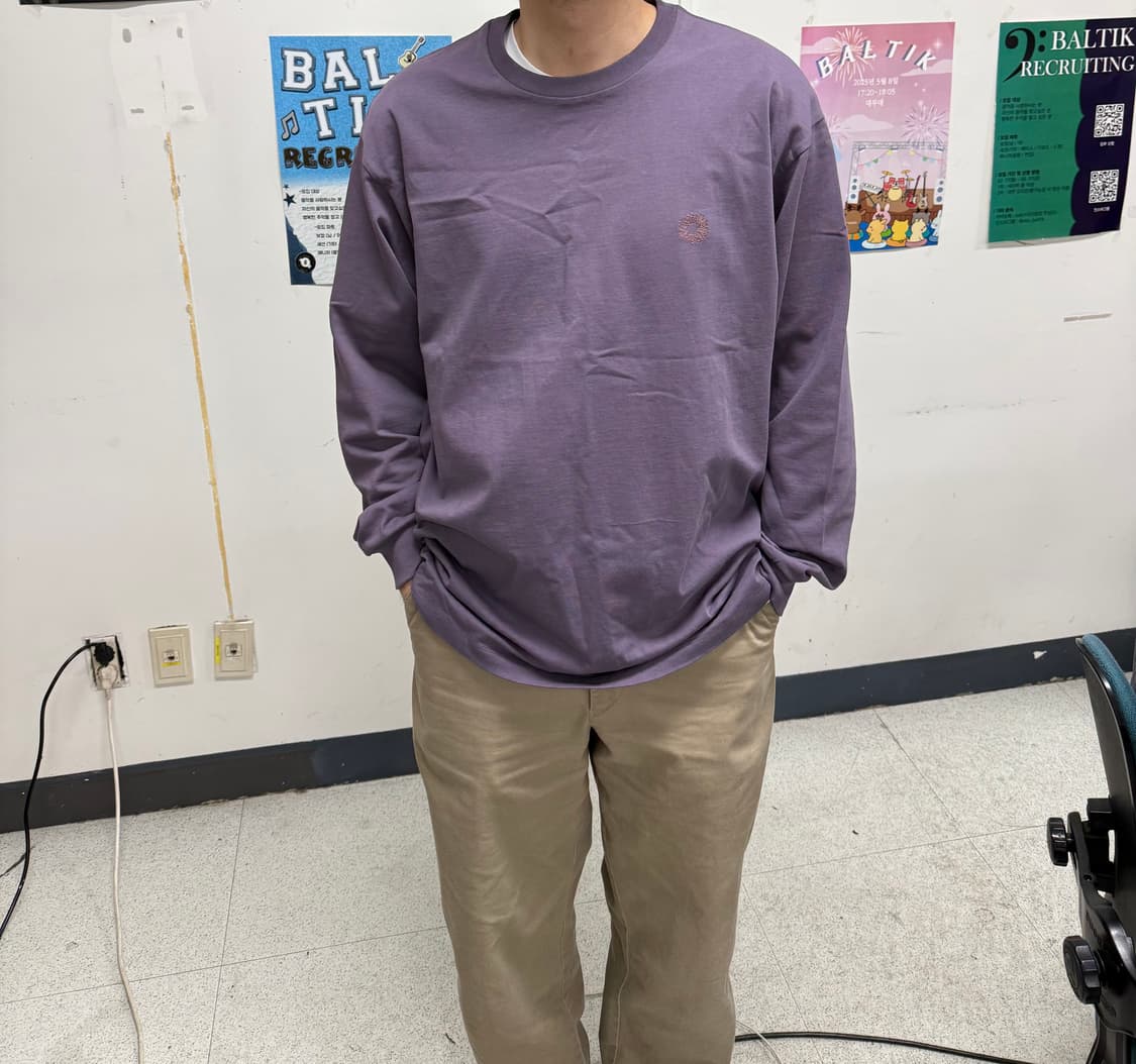 EVERYDAY LOGO LONG SLEEVE TEE 3사이즈 상품이미지3