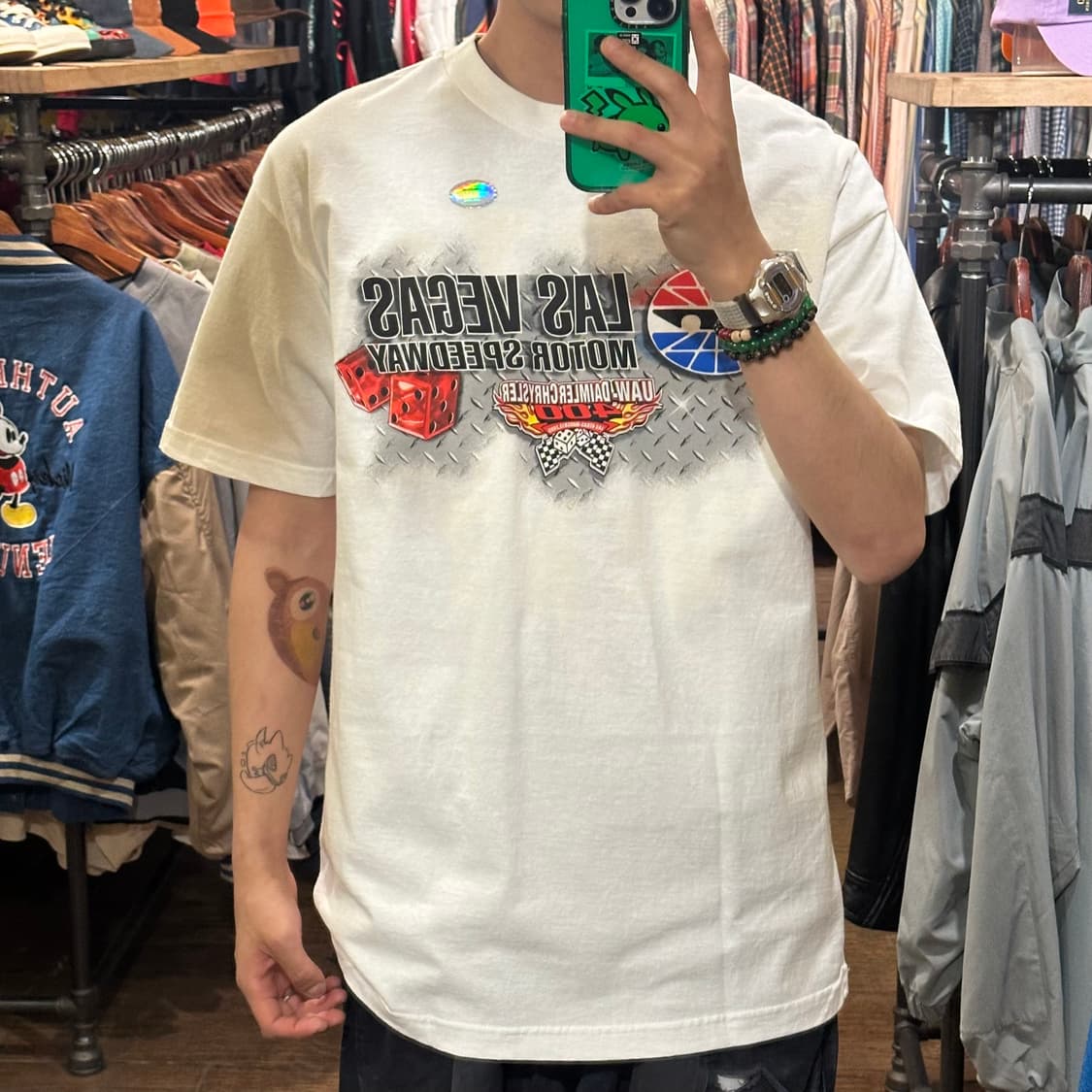 [HI] 빈티지 카 반팔티 화이트 상품이미지1