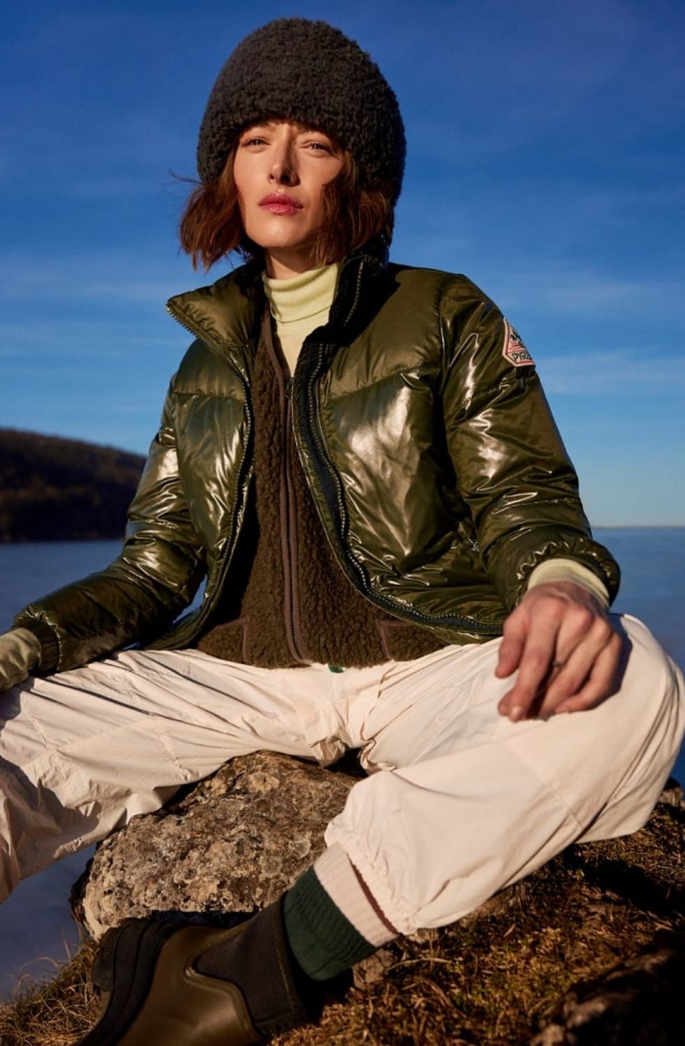 피레넥스 빈티지 미틱 다운 DEEP KHAKI 패딩 상품이미지1