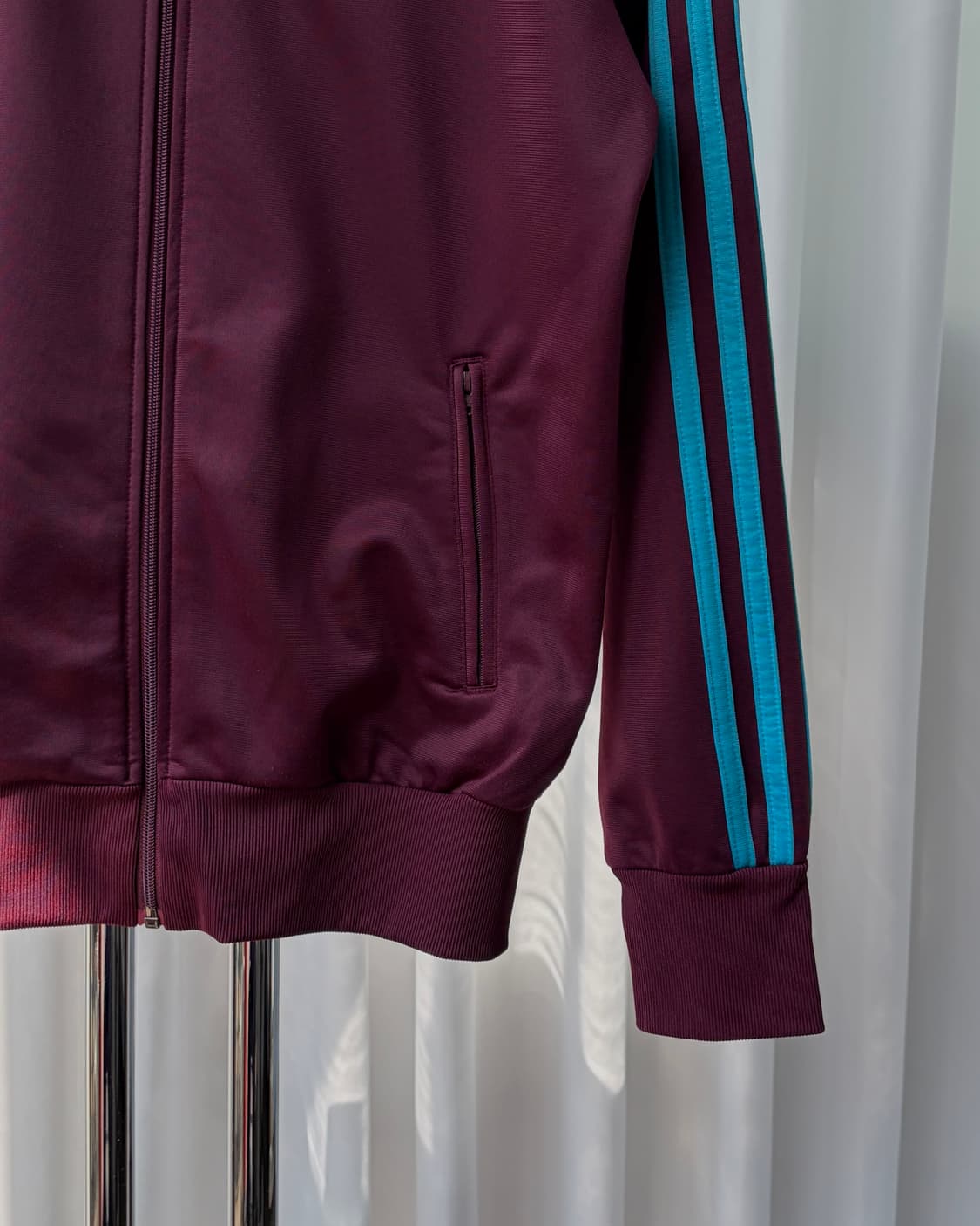 [L]아디다스 구형 파이어버드 버건디 하늘 트랙탑 져지 상품이미지5