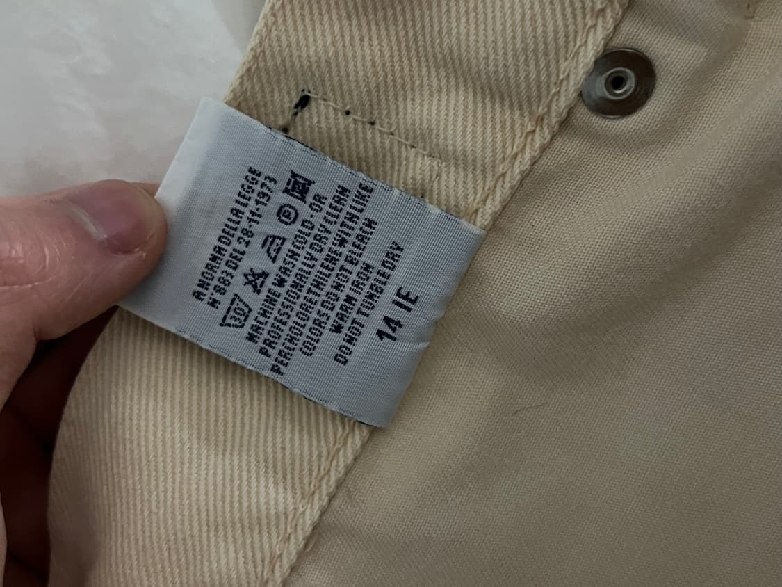 베르사체 정품 아이보리 데님 사이즈31 45 상품이미지9