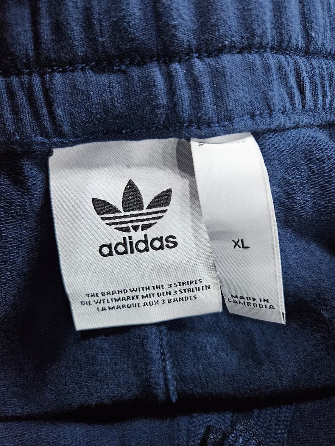 아디다스 와펜로고 네이비 남성 허리 30~32 조거팬츠  상품이미지3