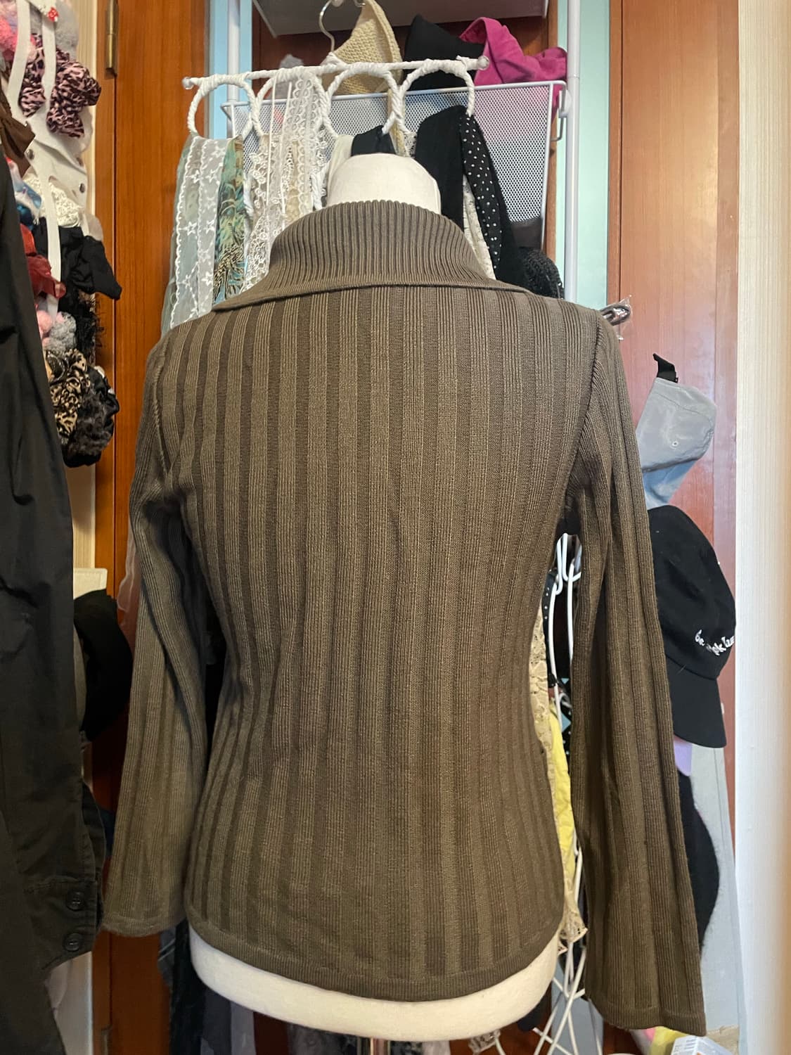 카라 니트 가디건  상품이미지4