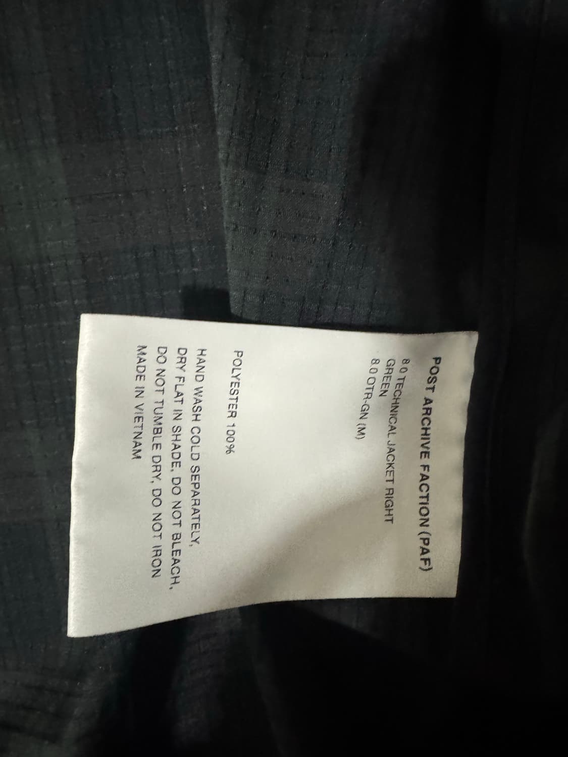 [M] 파프 paf 8.0 테크니컬 자켓 라이트 그린 상품이미지4