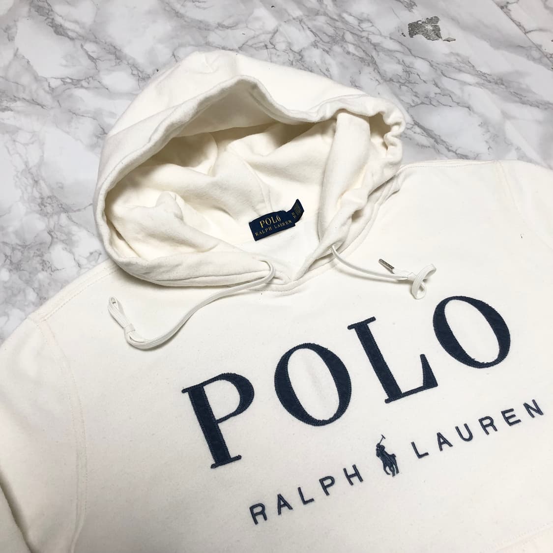 폴로 랄프로렌 후드티 레터링 희귀 상품이미지3