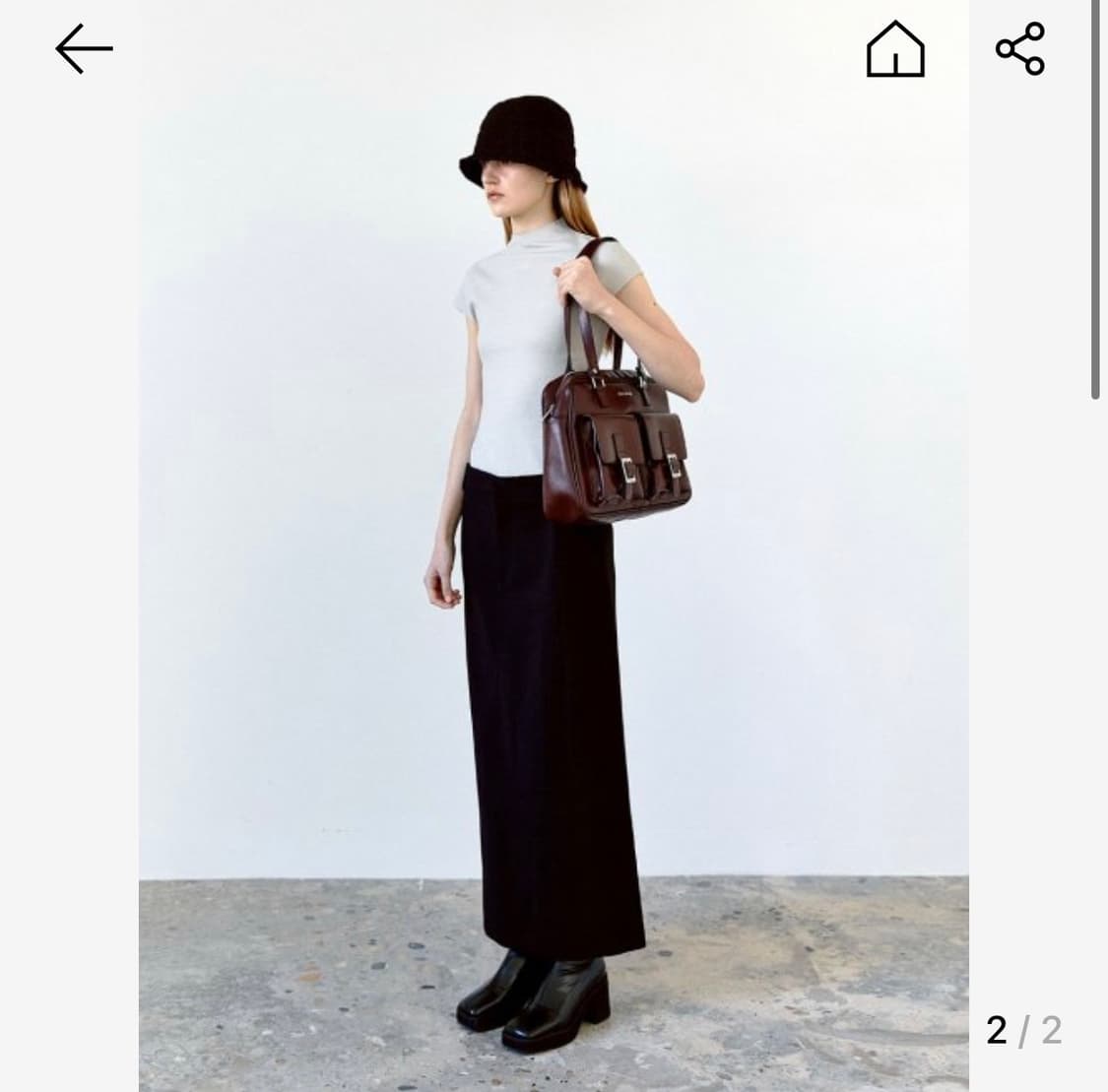 필인더블랭크 Trapezoid PK Shoulder Bag 상품이미지2